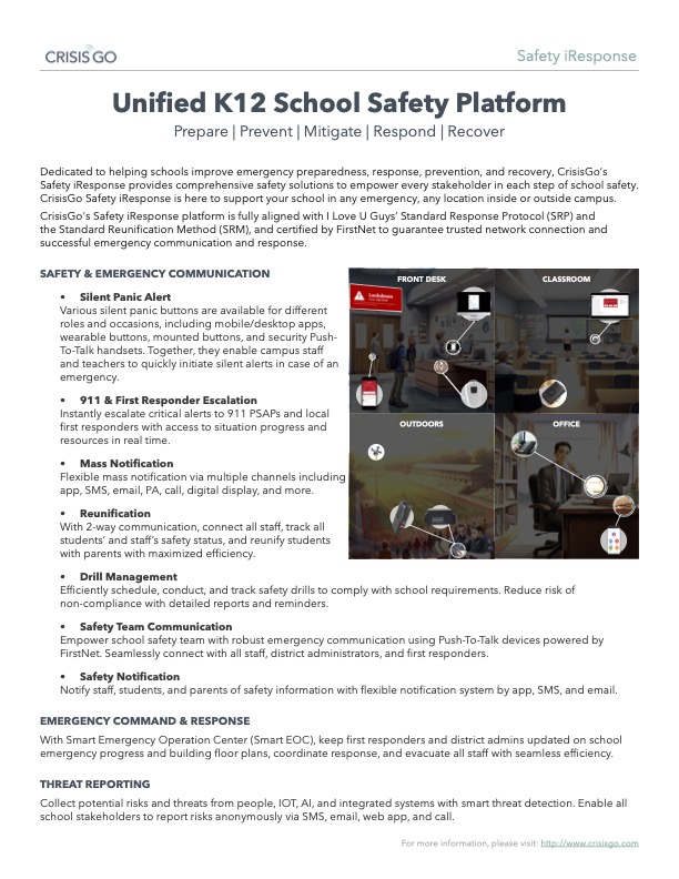 School Safety Platform - iResponse